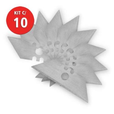 Imagem de Kit c/ 10 Lâminas Para Estilete Trapezoidal Beltools