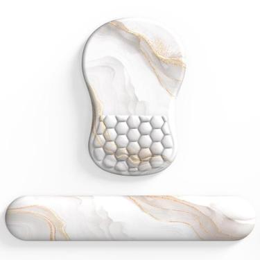 Imagem de Descanso de pulso, mouse pad e mousepad, conjunto de suporte de pulso 