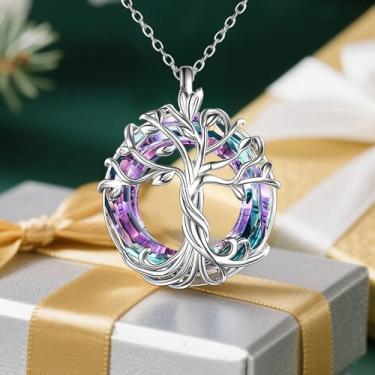 Imagem de Colar de irmãs para mulheres, joias de colares de amizade, presentes de aniversário, Natal, formatura para mãe, esposa, Standard, Metal, Sem Pedra Preciosa