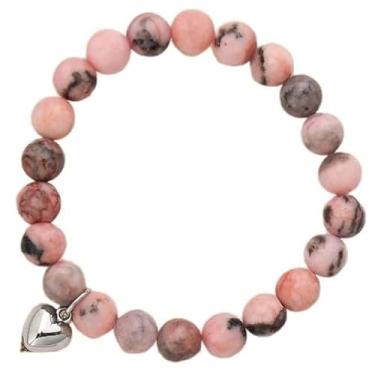 Imagem de Presentes de feliz aniversário para mulheres, pulseira rosa com contas para avó, presentes de aniversário para mãe, irmã e miçangas, presente para idosa, Small, Pedra, Sem Pedra Preciosa