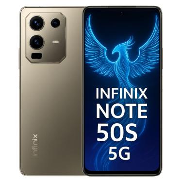 Imagem de Smartphone Celular Infinix Note 50s 5G, 256GB, 8GB RAM, Tela 6,78, AMOLED 144Hz, Android 15, Câmera 64MP, Bateria 5500mAh, Dual SIM, Cinza