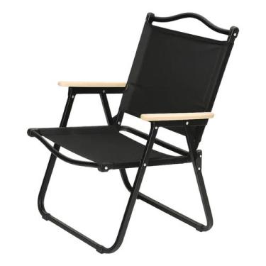 Imagem de Cadeira De Luxo Dobrável Tecido Luxo Camping Jardim Piscina Laser Leve