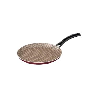 Imagem de Panquequeira Antiaderente em Alumínio, 22cm de Diâmetro, 5 Camadas de Revestimento, Cabo em Baquelite, para Panquecas, Tapiocas e Omeletes