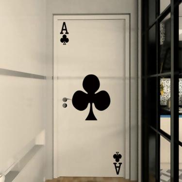 Imagem de Adesivos de parede Papel de parede de porta Cartão de jogo autoadesivo em PVC