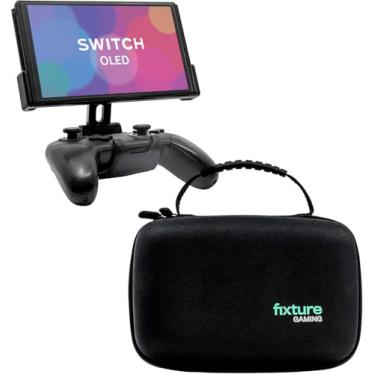 Imagem de Conjunto Fixture S2 para monitor e controle de console de jogos com estojo de transporte compatível com Nintendo Switch OLED e controle Pro