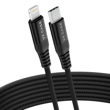 Imagem de Cabo para Iphone/ipad Usb Type-c Lightning Turbo Dragon 3 Metros Vx Case Preto