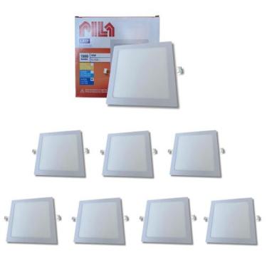 Imagem de 8 Luminárias Painel Led Embutir Philips Pila 18w 6500k