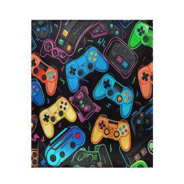 Imagem de Blueangle Manta colorida supermacia e quente, 127 x 152 cm, leve para todas as estações, aconchegante e aconchegante para cama, sofá, sofá, fácil de cuidar (114)