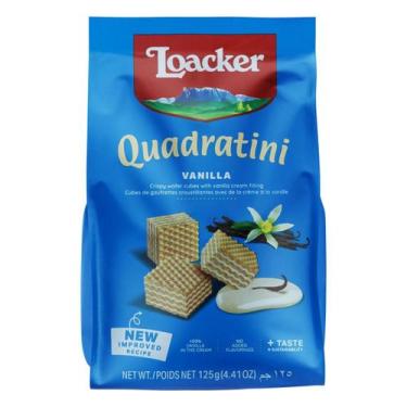 Imagem de Biscoito Wafer Quadratini Sabor Baunilha Loacker 125g