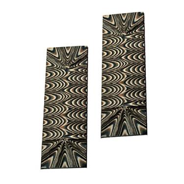 Imagem de HAISDA G10 Cabo de faca balança lajes de ferramentas personalizadas DIY para facas, fazer peças em branco, lajes de aperto, material, pacote com 2 peças (marrom/preto)