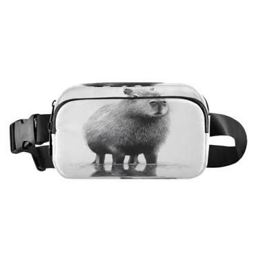 Imagem de CEBUGI Mini pochetes de caminhada para homens e mulheres Groundhog Fashion resistente à água com cinto ajustável para treino, viagem, corrida