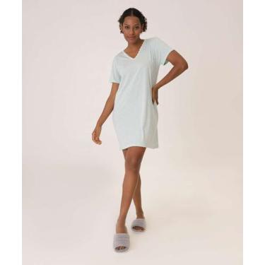 Imagem de Camisola Estampa Poá Manga Curta Marisa-02050, Verde, M