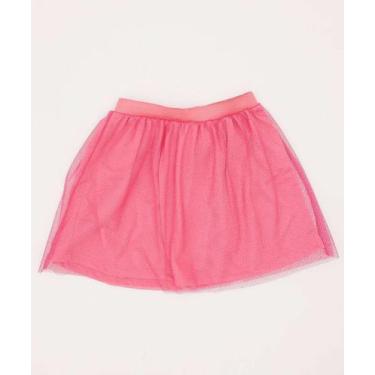 Imagem de Saia Infantil Tule Brilho Marisa Tam 1 a 3-06006, Rosa, 1