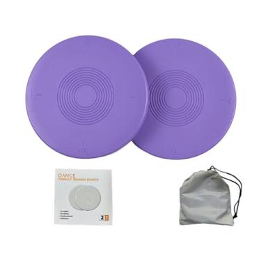 Imagem de Conjunto de prancha giratória e disco giratório para balé, 2 unidades, pranchas de treinamento para dança, ginástica e patinação artística com bolsa de transporte.(Purple)