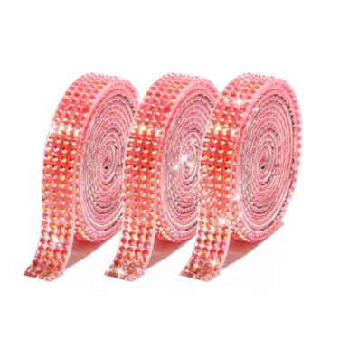 Imagem de 1 rolo de fita decorativa de cristal de gelatina: fita adesiva brilhante, adequada para artesanato, decorações de festa, embrulho de presente e decorações de casa (laranja-vermelho)