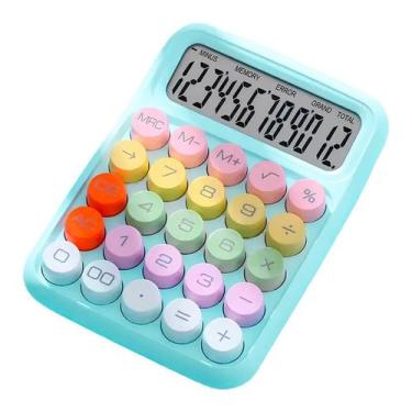 Imagem de Calculadora De Mesa Simples Kawaii Candy 12 Dígitos - ul - Klizz
