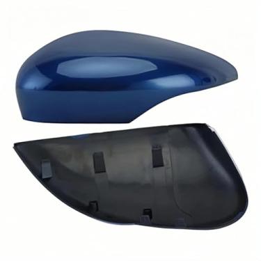 Imagem de Capa de reposição para espelho lateral de carro, compatível com Ford/Fiesta 2008 2017, carcaça de cobertura de espelho lateral(Blue)