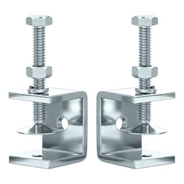 Imagem de BORDSTRACT Grampos C galvanizados, 2 peças de mini alicate resistente de 130 mm para instalação, soldagem e fixação