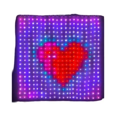 Imagem de Luzes De Cortina Inteligentes RGB 800 LED Com Controle Remoto Por Apli