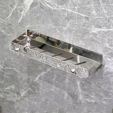 Imagem de Prateleiras de chuveiro, organizador de chuveiro com ganchos, prateleira de chuveiro, usado para banheiro e cozinha