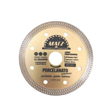 Imagem de Disco Corte Turbo Porcelanato Premium 10Mm 110X20Mm Matz