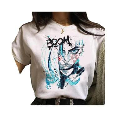 Imagem de Camiseta Unissex Jinx Arcane Monkey Anime Cosplay Estilo Grunge Estéti