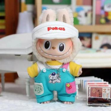 Imagem de Roupa De Boneca Labubu De 17cm: Camisa De Verão E Jeans Rasgado  Look 