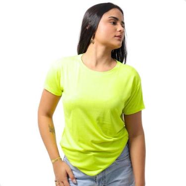 Imagem de Camiseta Feminina Baby Look Viscolycra Básica Leve  - Techmalhas, Amar