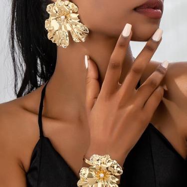 Imagem de Colar metálico para ela, colar de cruz de ouro grosso e em camadas, colar metálico rosa e branco, colar de corrente de prata longa, presente de joia