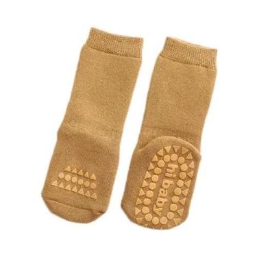 Imagem de Meias De Algodão Quentes E Antiderrapantes Para Bebês Meninos E Menina