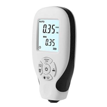 Imagem de aqxreight Testador de Espessura de Tinta, Medidor de Revestimento Digital de 0 a 2.000um Com Grande Display LCD Retroiluminado, para Medição de Revestimento Não Metálico de Filme de (Branca)