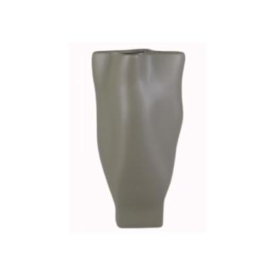 Imagem de URGDWEKJY Vaso moderno arte irregular vaso de cerâmica ornamentos de arranjos de flores para casa ornamentos de mesa de centro armário de TV ornamentos retrô vasos de flores (A)