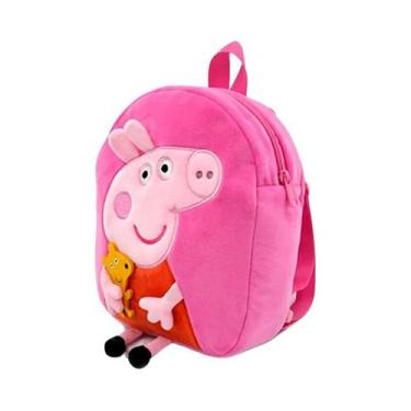 Imagem de Mochila De Pelúcia Peppa Pig De 27cm Para Meninas, Mochila De Ombro De