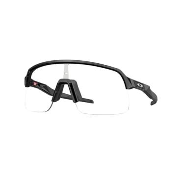 Imagem de Oakley Pacote de óculos de sol OO9496: OO 9496 SUTRO LITE S 949607 preto fosco/transparente fotocromático policarbonato fotocromático 34 mm e kit de acessórios de coleira azul grande