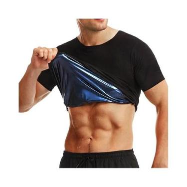 Imagem de Camiseta De Treino Masculina Para Academia, Modeladora De Abdômen, Fit