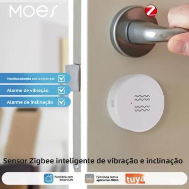 Imagem de Sensor De Movimento Zigbee Para Casa Inteligente, Alarme De Vibração E