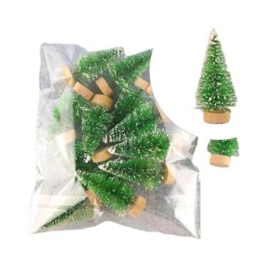 Imagem de Mini Árvores De Natal 12 Peças DIY Ornamento Artificial De Pinheiro Si