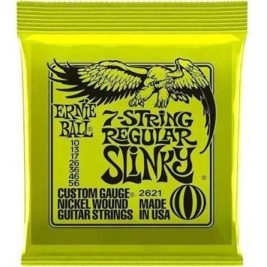 Imagem de Encordoamento Ernie Ball Guitarra 7 Cordas 10-56 Slinky 2621