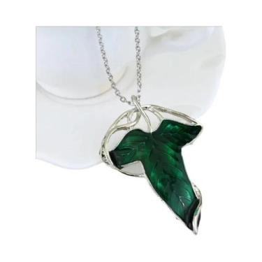 Imagem de Broche Vintage De Elfo Do Senhor Dos Anéis, Emblema De Folha Verde, Ac