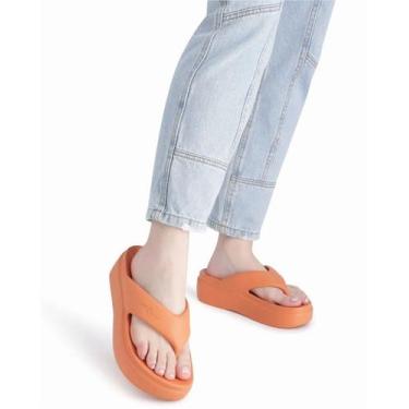 Imagem de Flatform Chinelo Alto Piccadilly Marshmallow EVA Ultra Leve, Laranja, 