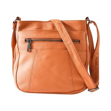 Imagem de Bolsa De Ombro Feminina Em Couro Legítimo Casual Transversal Com Múlti