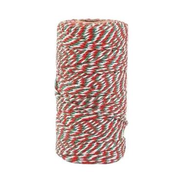 Imagem de Fita De Embalagem Para Presentes Branca, Vermelha E Verde, Corda Artes