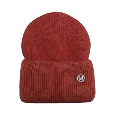 Imagem de Chapéu De Inverno Feminino, Gorro Quente De Pele De Coelho Real, Gorro
