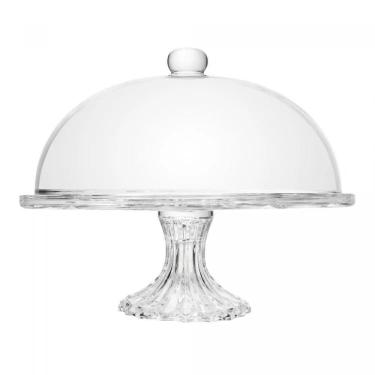 Imagem de Boleira De Vidro Com Pé E Tampa Deli Diamond 30 Cm Lyor