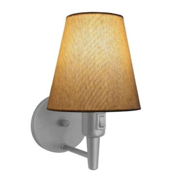 Imagem de Lustre Pendente Quadrado Vivare Md-4006 Cúpula Em Tecido 21/50x50cm - Bivolt Cinza-palha 110v/220v