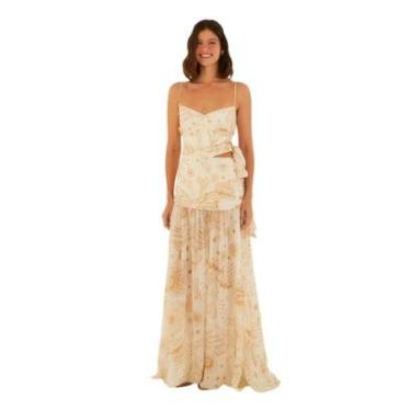 Imagem de Vestido Longo Farm Rio Jardim Místico-Feminino