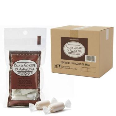 Imagem de Kit c/ 8und Bala da AMAZÔNIA Gengibre, Cravo e Canela 35g