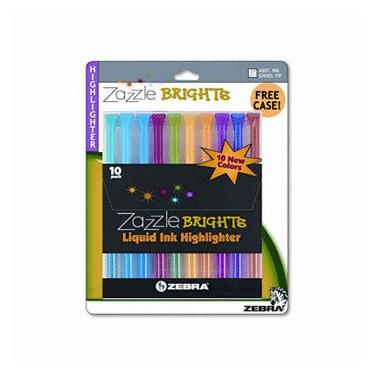 Imagem de Iluminadores brilhantes Zebra Zazzle® HILIGHTER, ZAZZLE 10ST, AST (pacote com 8)