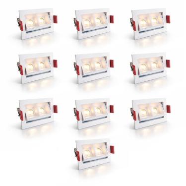 Imagem de 10 Mini Balizador Led Downlight Pontual Direcionável Luz09