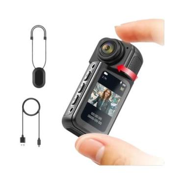 Imagem de Câmera De Ação Mini 2.7K 1080P, Câmera Esportiva De Bolso Com Gravação